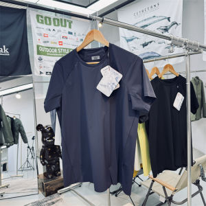 Quick Dry Mens Short Sleeve T-Shirt Breathable Wear Resistant UV Protection Climbing Camping Outdoor Activities Replacement Model