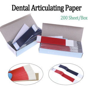 200 Sheet Dental Articulating Paper Strips Double-sided Bite Strip Oral Dentist Tools Material