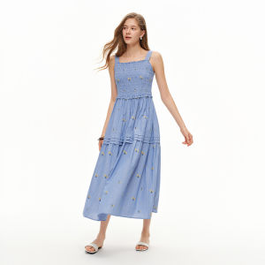 DUSHU | Halter Neck Floral Dress Summer Holiday