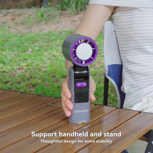 Essager 4000mAh Kipas kecil genggam pendingin semikonduktor dengan tampilan daya LED Kipas lipat portabel kecil
