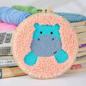Animal Pattern DIY Punch Needle Embroidery Kit