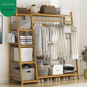 Sturdy Wooden Coat Stand Clothes Hanger