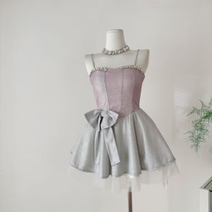 Ifashion Gradient Birthday Dress Skirt Adult Ceremony Princess Style Waisted Ballet Theme Beautiful Dress Street Style Sleeveless