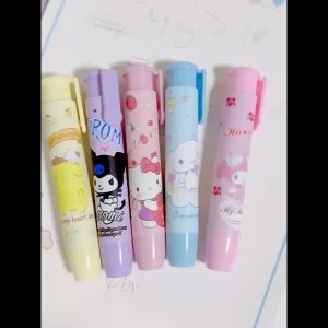 SK-A76 Eraser Pen Penghapus Pensil Karakter Kartun Lucu / Penghapus Mekanik / Cute Pencil Mechanical Eraser Retractable / Penghapus Bentuk Lipstick Import