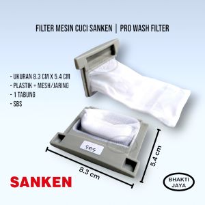 Filter Mesin Cuci Sanken | Pro Wash Filter | 1 Tabung | 8.3 x 5.4 cm | DBS