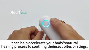 Portable Mosquito Bug Itch Reliever Itching Relieve Pen Tool Portable Antipruritic Stick Chemical-Free Electric Insect Bite Healer for Camping Travel Outdoor