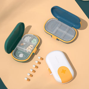 Medication Organizer with Pill Cutter Large Capacity