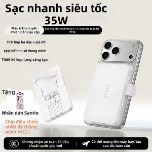 caibeike | Pin Sạc Dự Phòng Không Dây Có Từ Tính 20000mAh