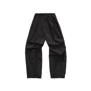 1JINN STUDIO | Vintage Washed Loose Drawstring Waist Work Pants