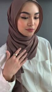 Hijab Pashmina Bahan Kaos Jersey Premium Hijab Jilbab Pashmina Free Pouch