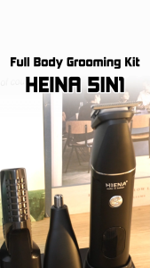HIENA Waterproof Multi-Function Electric Shaver Trimmer Set with LCD Display USB Rechargeable IPX6 Men Grooming Kit