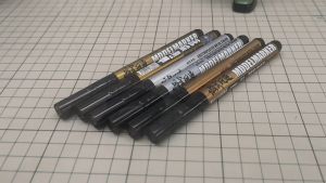 Moshi MS044 Gundam Marker Pen Chrome Metallic Marker Pen Liquid Gold Silver Copper Chrome Color Gunpla Tools 模式玩造 金属/电镀马克笔