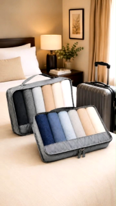 PERKY 2PC Travel Packing Cubes Set Nylon Luggage Organizer Bags for Clothes Suitcase Organizer Proudly Philippine Made