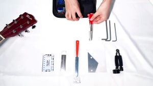 Guitar Repair Tool Kit 25PCS All in One Guitar Setup Maintenance Kit with Carrying Bag