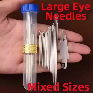 Large Eye Hand Sewing Needles Elder Friendly Fine Long Traditional Clothing and Quilting Embroidery