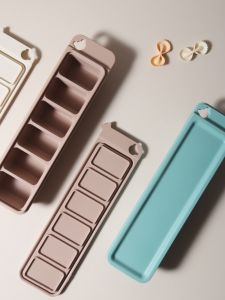 Silicone Baby Food Steamer Cake Mold Ice Cube Tray Jelly Steamer Infant Cake Tool Children 6 Grids Bear European Style Baking Tools