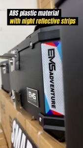 EMS Top Box 45L 55L 65L ABS Plastic N Series Black Motorcycle Kotak Motosikal Peti