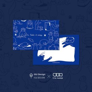 ISUKA | Cute Hand-drawn Cats Gift Wrapping Paper