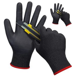 12PCS Nitrile Coated Safety Work Gloves Non-Slip Durable Duty Work Gloves for Construction Industrial Repair Gardening Yard Farm