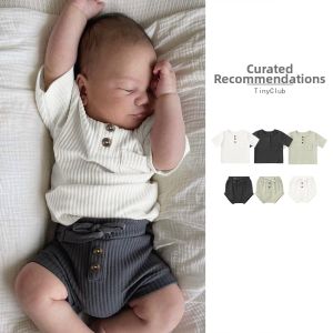 tinyclvb | Retro Style Baby Clothes Set Lightweight Stripe 2 Pieces