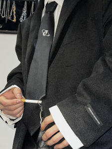 Khăn Quàng Cổ Nam Thiết Kế Phá Vỡ Chất Lượng Cao Kim Loại Đơn Giản Sang Trọng Thường Ngày Rộng Rãi Màu Trơn Bao Bì Thông Thường