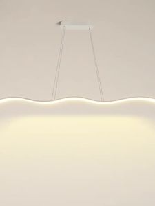 Nhà hàng đơn giản và hiện đại mặt dây đèn với nghệ thuật Bắc Âu sóng bàn ăn và malist văn phòng mặt dây đèn