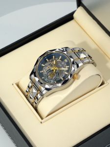 FREE BOX VAVAVOOM 2734 Jam Tangan Pria 100% Original Model Terbaru Chrono Aktif Sporty Tahan air COWOK Kronograf Quartz Analog tanggal Laki man wathces kado gift hadiah ulang tahun ultah free ongkir COD