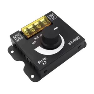 DC 12V-24V LED Dimmer Switch 30A LED Monochrome Controller PWM Digital Stepless Dimming for Lamp Strip Single Color Lamp