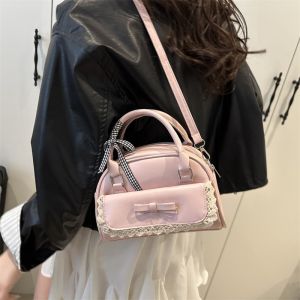 JIFANPAUL | Luxury Pink Bow Boston Bag Multifunctional