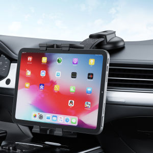 Tablet Holder for Car Dashboard Suction Cup Windshield Mount for iPad Samsung Tab Android tablets and smartphones Dash Stand