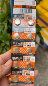 Vỉ Pin Maxell LR1130 / AG10 /  Dạng Cúc Áo - Hàng Chính hãng - Dùng cho máy tính  đèn  đồ chơi  và các thiết bị cùng thông số