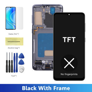 S21 5G AMOLED Screen Replacement For Samsung S21 G991B SM-G991B/DS SM-G991U Lcd Display Digital Touch Screen with Frame