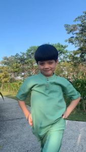 Setelan Koko Anak Hafiz Junior Lucuna Warna Tosca Size 2-10 TH