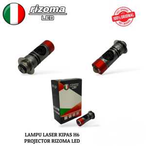 LAMPU UTAMA LED LASER KIPAS H6 PREMIUM LAMPU DEPAN LED RIZOMA H6 KIPAS LASER UNIVERSAL