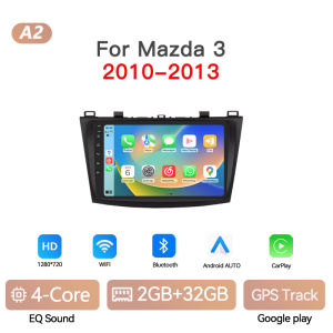 2 Din Car Stereo Radio For Mazda 3 2004-2009 Lntelligent Center Multimedia Video Player GPS NAVI Carplay Android Auto Head Unit