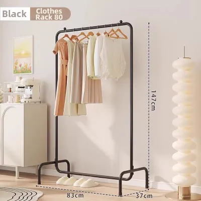 genuo | Indoor Floor Standing Folding Clothes Drying Rack Balcony Bedroom Small Size Clothes Storage Holder for Overnight Clothes