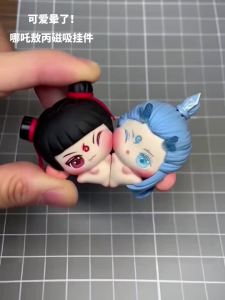 哪吒敖丙贴贴摆件哪吒魔童闹海周边哪吒挂件闺蜜挂件磁吸哪吒饰品Nezha Ao Bing sticker ornament Nezha demon child bustling sea surroundings Nezha pendant best friend pendant magnetic Nezha accessory