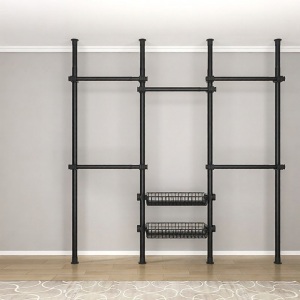 QIUZHANGJIA | Heavy-duty Standing Garment Rack Indoor Use