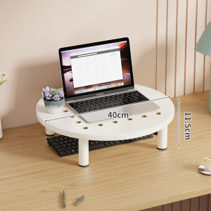 WUBUWEI | Real Wood Ventilated Computer Elevating Stand High Base