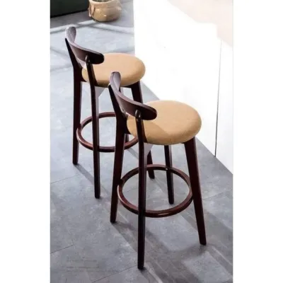 KURSI BAR ROPAN BULAT/KURSI CAFE ROPAN BULAT KAYU JATI