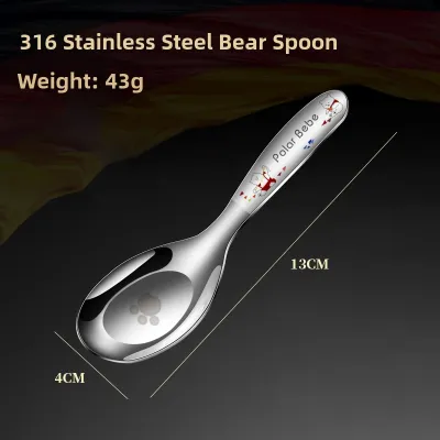 XIAOCHUSHU | Baby Childrens 316 Stainless Steel Spoons and Forks