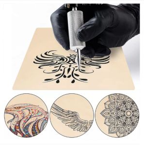 Ardour 10Pcs/Set Rubber Silicone Practice Skin Pad Blank Beginners Artist Makeup Fake False Skin For Tattoo Training