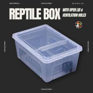 Reptile box / reptile enclosure stackable / open lid 3 way reptile box size XXS XS S M L XL