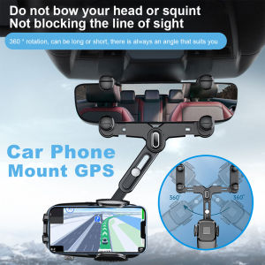 Car Rearview Mirror Phone Holder 360 Degree Rotating