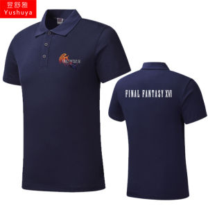 Final Fantasy 16 Game Ps5 Peripheral Polo Shirt Men and Women with Collar Short Sleeve T-shirt Ff16 Half Sleeve T-shirt Clothes