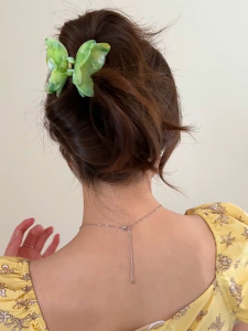 Jepit Butterfly Kupu Marble Wanita Fashion Korea Style Aksesoris Rambut Jedai Salon Sayap Glossy Wings Premium