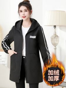 Thickened Fleece Apron Long Sleeve Kitchen Outerwear Waterproof Oil Resistant Coat for Women Adult Large Size Work Uniform