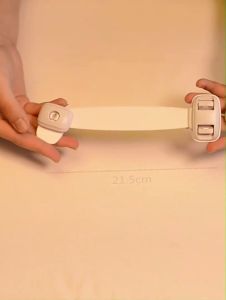 Blumey สายรัดตู้ ตัวล็อคลิ้นชัก ที่ล็อคกันเด็กเปิดประตู  ราคา ต่อ 1 ชิ้น child safety lock