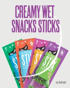 Súp Thưởng Cho Mèo Tiki Cat Schesir Cao Cấp Thanh 15g 4 Vị Thơm Ngon