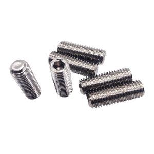 2-50Pcs M2 M2.5 M3 M4 M5 M6 M8 M10 M12 DIN913 304 Stainless Steel Allen Hex Hexagon Socket Flat End Grub Headless Bolt Set Screw